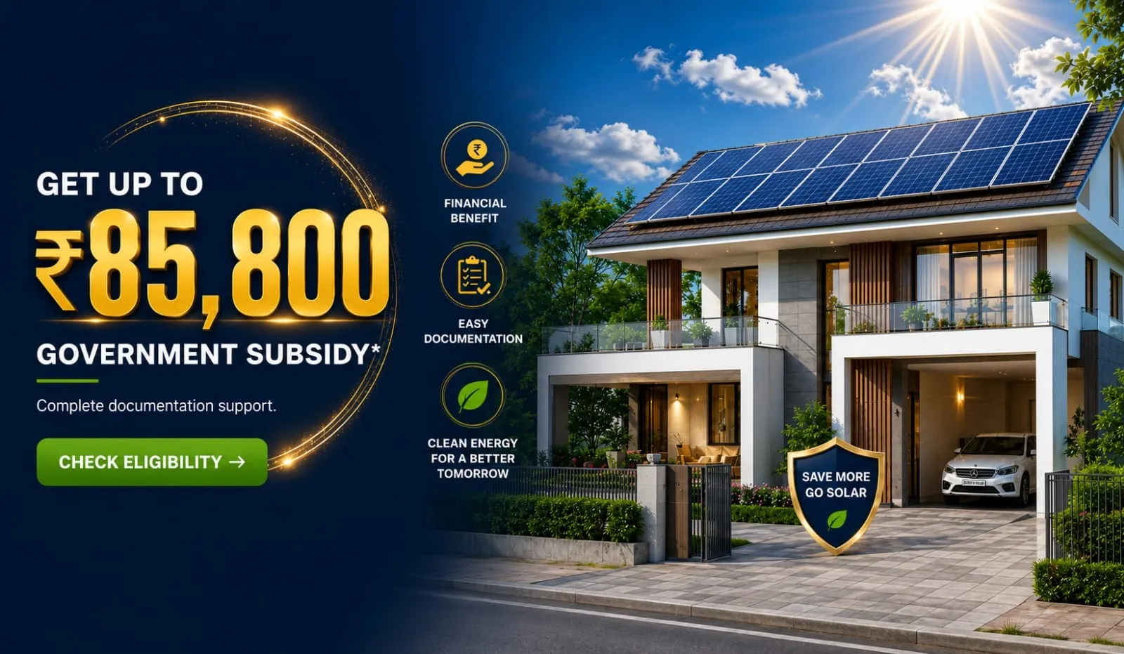 Up to ₹85,800 Subsidy